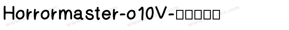 Horrormaster-o10V字体转换