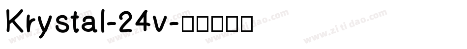 Krystal-24v字体转换