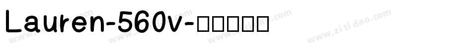 Lauren-560v字体转换
