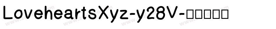 LoveheartsXyz-y28V字体转换