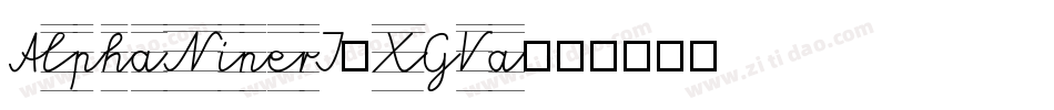AlphaNinerI-XGVa字体转换