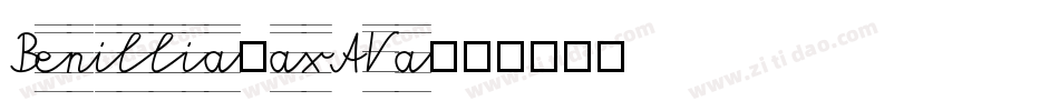 Benillia-axAVa字体转换