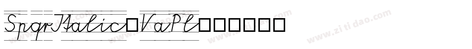 SpqrItalic-VaPl字体转换
