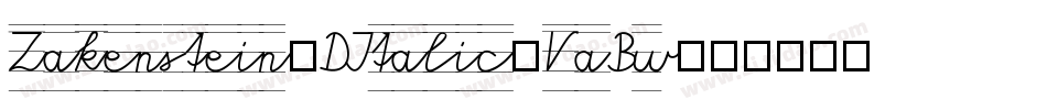 Zakenstein3DItalic-VaBw字体转换