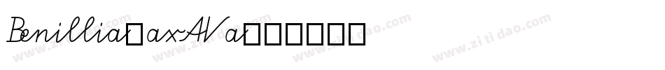 Benillia-axAVa字体转换