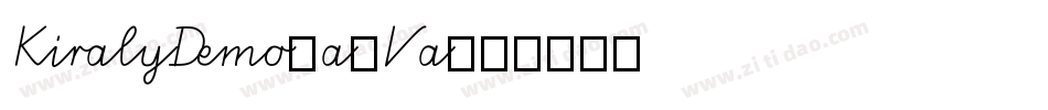 KiralyDemo-a7Va字体转换