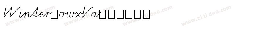Winter-owxVa字体转换