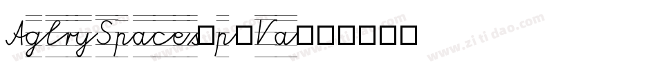 AglrySpace1-p5Va字体转换