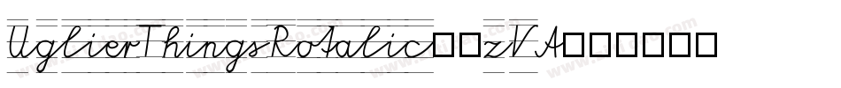 UglierThingsRotalic-63VA字体转换