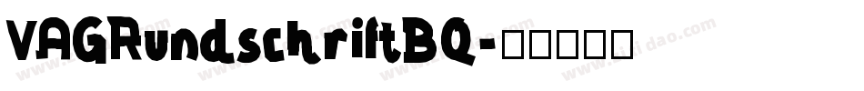 VAGRundschriftBQ字体转换