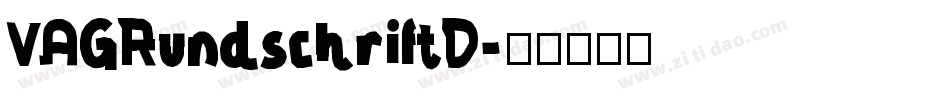 VAGRundschriftD字体转换