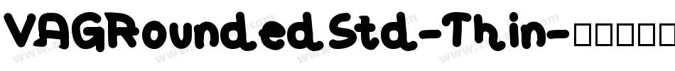 VAGRoundedStd-Thin字体转换