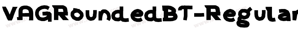 VAGRoundedBT-Regular字体转换