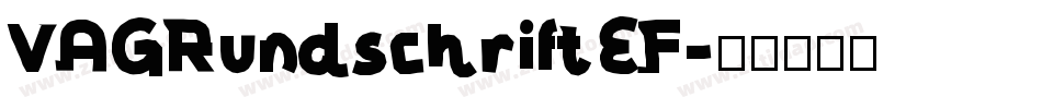 VAGRundschriftEF字体转换