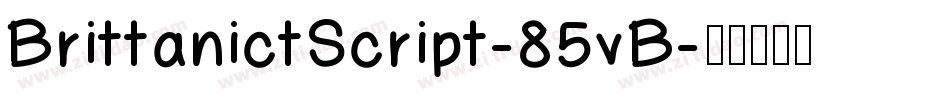 BrittanictScript-85vB字体转换