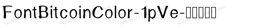 FontBitcoinColor-1pVe字体转换