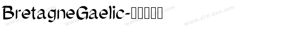 BretagneGaelic字体转换
