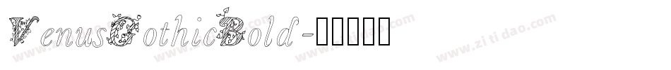 VenusGothicBold字体转换