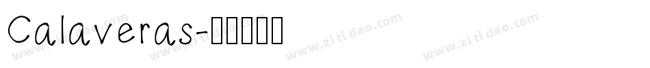 Calaveras字体转换