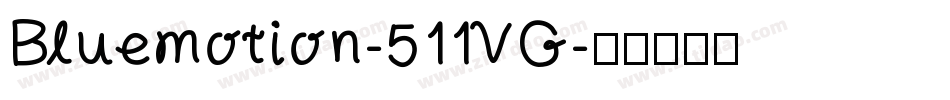 Bluemotion-511VG字体转换