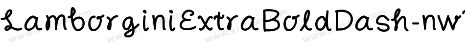 LamborginiExtraBoldDash-nwVg字体转换