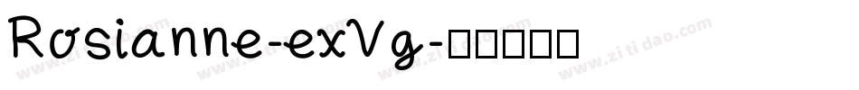 Rosianne-exVg字体转换