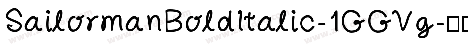 SailormanBoldItalic-1GGVg字体转换