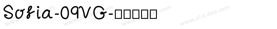Sofia-09VG字体转换 Sofia-09VG字体转换