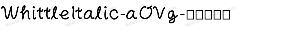 WhittleItalic-aOVg字体转换