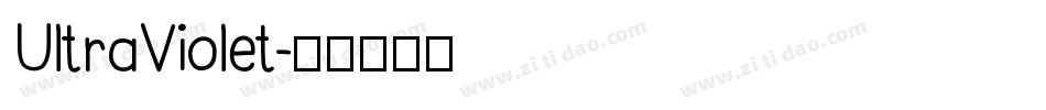 UltraViolet字体转换