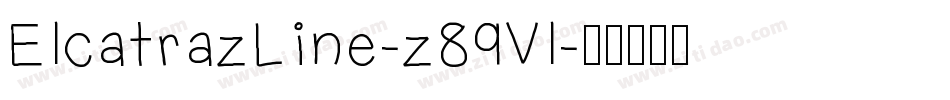 ElcatrazLine-z89Vl字体转换