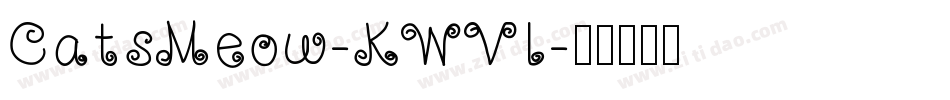 CatsMeow-KWVl字体转换