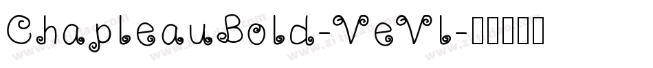 ChapleauBold-VeVl字体转换