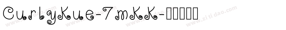 CurlyKue-7mKK字体转换