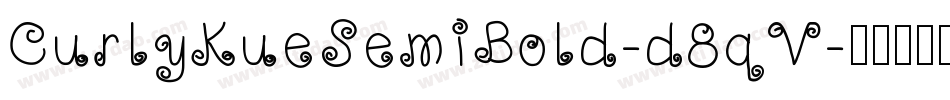 CurlyKueSemiBold-d8qV字体转换