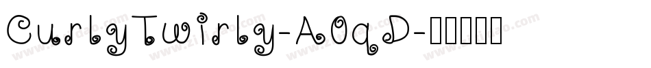 CurlyTwirly-A0qD字体转换