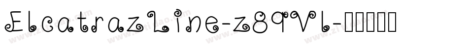 ElcatrazLine-z89Vl字体转换