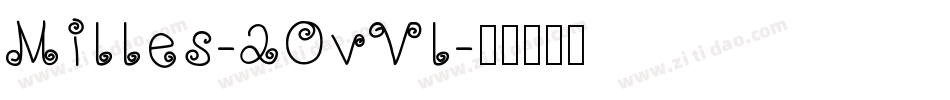 Milles-2OvVl字体转换
