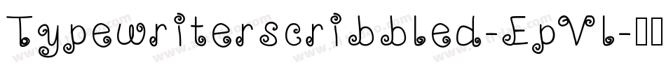 Typewriterscribbled-EpVl字体转换