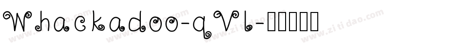 Whackadoo-qVl字体转换