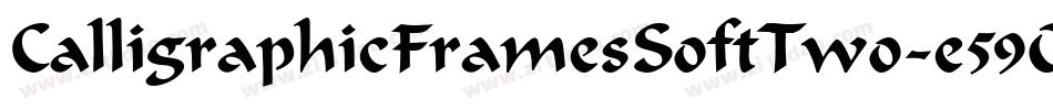CalligraphicFramesSoftTwo-e59O字体转换