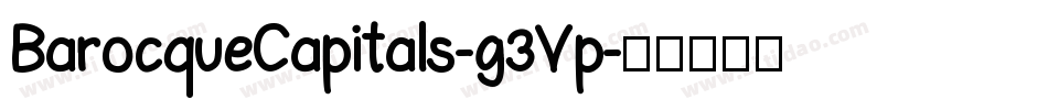 BarocqueCapitals-g3Vp字体转换