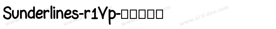 Sunderlines-r1Vp字体转换