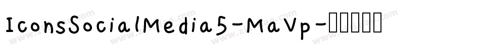 IconsSocialMedia5-MaVp字体转换