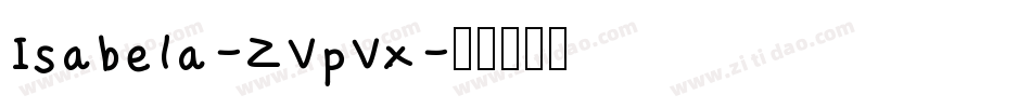 Isabela-ZVpVx字体转换