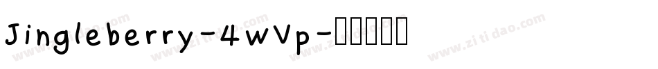 Jingleberry-4wVp字体转换