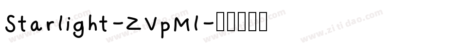 Starlight-ZVpMl字体转换