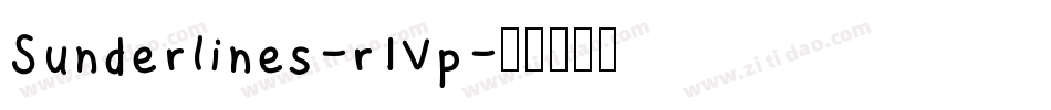 Sunderlines-r1Vp字体转换