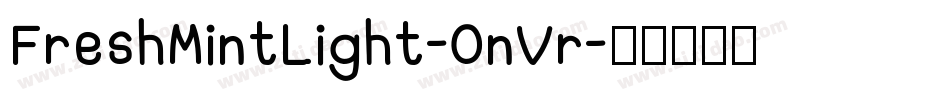 FreshMintLight-0nVr字体转换