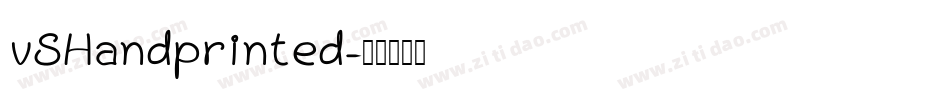vSHandprinted字体转换